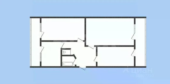 Продается 3-комн. квартира, 57,8 м²
