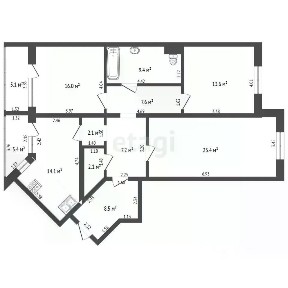 Продается 3-комн. квартира, 104 м²