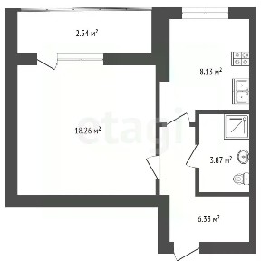 Продается 1-комн. квартира, 41,7 м²
