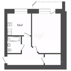 Продается 1-комн. квартира, 38,3 м²