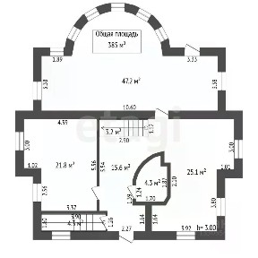 Продается 2-этажный дом, 385 м²