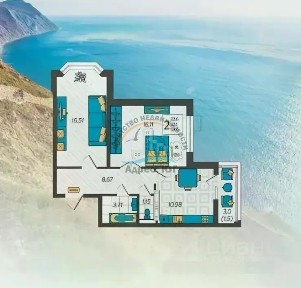 Продается 2-комн. квартира, 58,9 м²