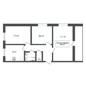 Продается 3-комн. квартира, 60,3 м²