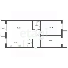 Продается 3-комн. квартира, 90 м²