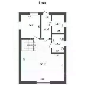Продается 2-этажный дом, 95,8 м²