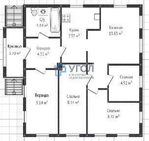 Продается 1-этажный дом, 48,8 м²