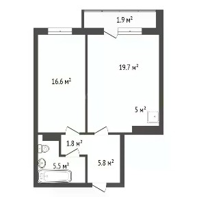 Продается 2-комн. квартира, 40,3 м²