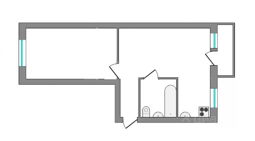 Продается 2-комн. квартира, 48,6 м²