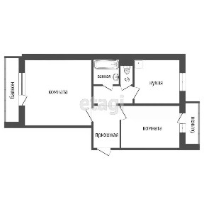 Продается 2-комн. квартира, 50,8 м²