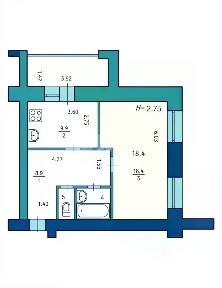 Продается 1-комн. квартира, 41,4 м²