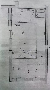 Продается доля, 75/47,4/8,1 м²