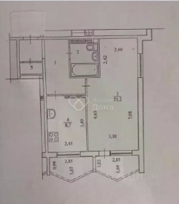 Продается 1-комн. квартира, 42,1 м²