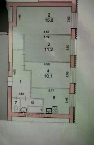 Продается 3-комн. квартира, 55,7 м²