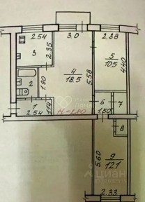 Продается 3-комн. квартира, 56,3 м²