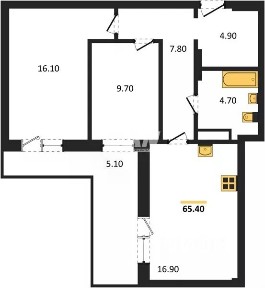 Продается 2-комн. квартира, 62,5 м²