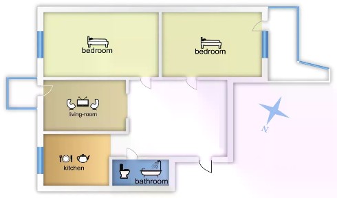 Сдается 3-комн. квартира, 75 м²