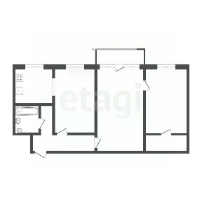 Продается 3-комн. квартира, 56,8 м²