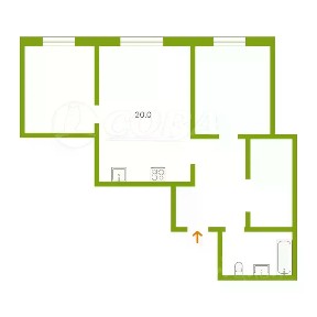 Продается 3-комн. квартира, 62,8 м²