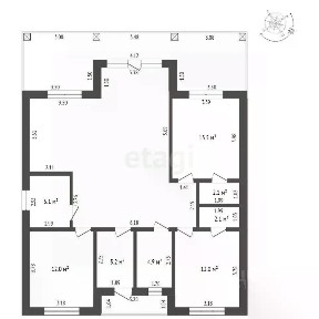 Продается 1-этажный дом, 134,4 м²