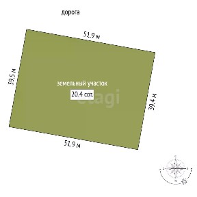 Продается участок, 20,45 сот.