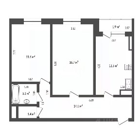 Продается 3-комн. квартира, 65 м²