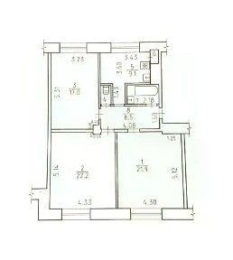 Продается 3-комн. квартира, 81 м²