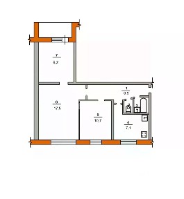 Продается 3-комн. квартира, 54,1 м²