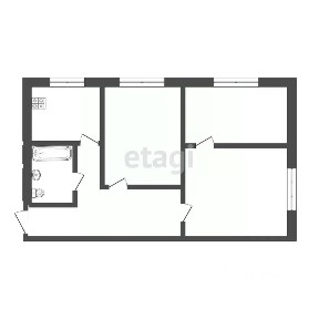 Продается 3-комн. квартира, 51,7 м²