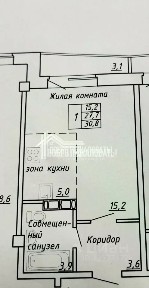 Продается студия, 27,7 м²
