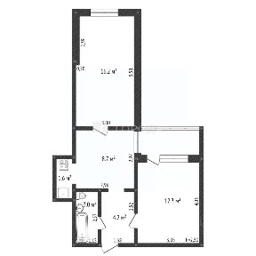 Продается 2-комн. квартира, 46 м²