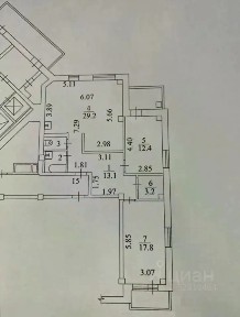 Продается 3-комн. квартира, 79,8 м²