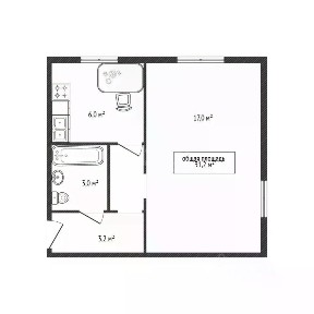 Продается 1-комн. квартира, 31,2 м²