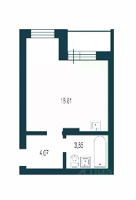 Продается студия, 26,5 м²