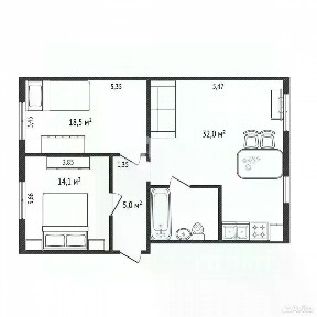 Продается 3-комн. квартира, 74,3 м²