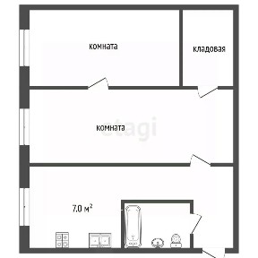 Продается 2-комн. квартира, 42,6 м²