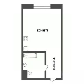 Продается студия, 12 м²