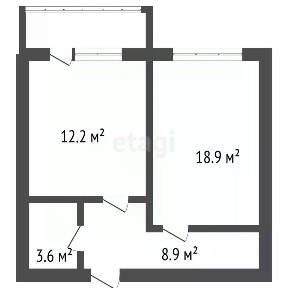 Продается 1-комн. квартира, 41 м²