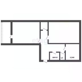 Продается 2-комн. квартира, 55,5 м²