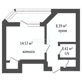 Продается 1-комн. квартира, 33 м²