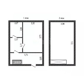 Продается 2-этажный дом, 75,3 м²