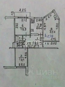 Продается 3-комн. квартира, 62,2 м²