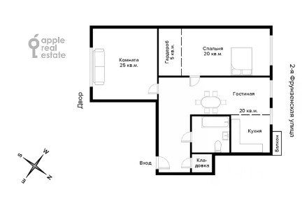 Сдается 2-комн. квартира, 98 м²