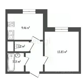 Продается 1-комн. квартира, 34,4 м²
