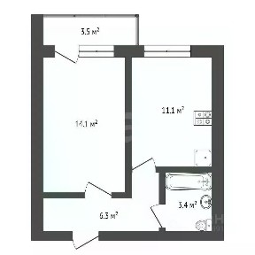 Продается 1-комн. квартира, 37 м²