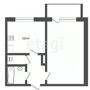 Продается 1-комн. квартира, 28,9 м²
