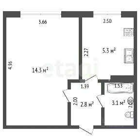 Продается 1-комн. квартира, 25 м²