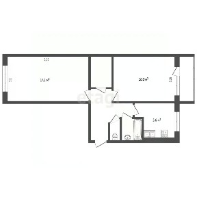 Продается 2-комн. квартира, 47,2 м²