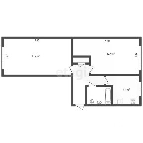 Продается 2-комн. квартира, 47,5 м²