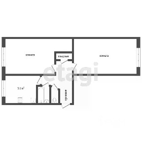 Продается 2-комн. квартира, 44,5 м²