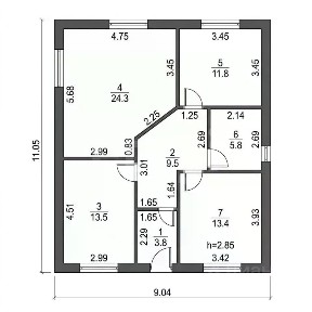Продается 1-этажный дом, 100 м²